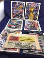 Box of Various Motor Speedway Racing Programs
