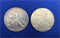 1989 and 2004 American Silver Eagle