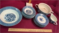 Currier and Ives “maple surgaring” set