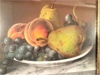 Susan Waters Pastel Still Life, Fruit on Plate