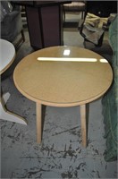 round table with glass top