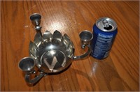 silver candlestick holder