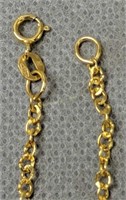 14k Gold 15" Necklace 1 Dwt