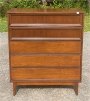 MID CENTURY 5 DRAWER TALL CHEST CLEAN