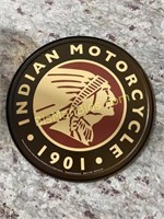 Indian Motorcycle Embossed Metal Sign