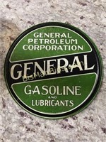 General Gasoline Embossed Metal Sign