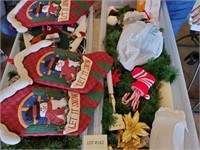 2 Totes of Assorted Christmas Decorations
