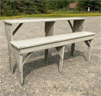 2 TIER PINE COUNTRY BUCKET BENCH54X20X30