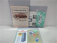 COOL VINTAGE ADVERTISING SHEETS - WELL PRESERVED