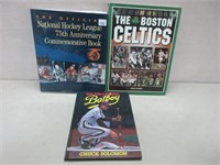 ASSORTED SPORTS BOOKS - HARD COVER