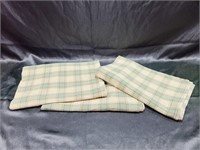 3 Plaid Toppers 68 w x 13