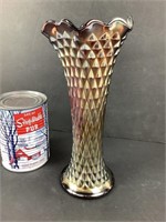 Vase à fleur en verre irisé carnaval