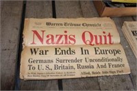 WWII Newspaper--Kennedy Newspapers, Etc.