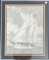 NICE NAUTICAL SIGNED/NUMBERED PRINT 21X26