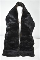 Vintage Fur Hide Stole With Pockets