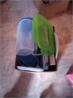 Tupperware lids and pitcher