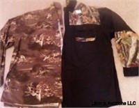 Two long sleeve extra large button up shirts