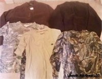 Two sweaters medium and large two t-shirts