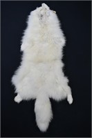Antique White Fox Fur Pelt - 36" x 15"
