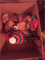 Assorted Christmas stuffed animals