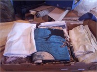 Box of fabric scraps