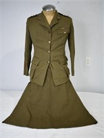 Vintage Canadian Women's Army Corp Uniform WWII