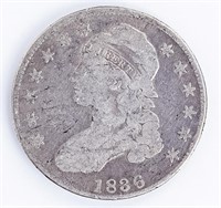 Coin 1836-P / O-117 Capped Bust Half Dollar