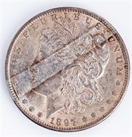Coin 1897-O Morgan Silver Dollar In Choice