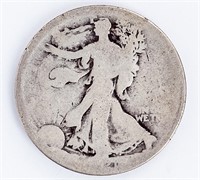 Coin 1921-P Walking Liberty Half Dollar - Rare!