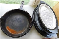 Cast iron skillets: Griswold #7, 701B, 9.75" -