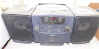 RCA digital CD player w/stereo cassette recorder