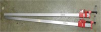 Two PSI E-Z aluminum bar clamps, 36"