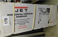 JET horizontal/vertical band saw, heavy duty