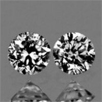 Natural White Diamonds Pair - Untreated
