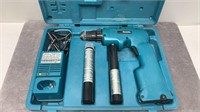 MAKITA 12 VOLT DRILL 2 BATT. AND CHARGER IN CASE