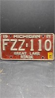 1971 License plate