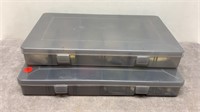 2 FULL VINTAGE FISHING TACKLE BOXES