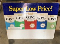 GPC advertising sign all metal