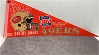 1989 SUPERBOWL CHAMPS PENNENT(49'ERS)