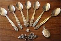 7 Sterling Silver Spoons