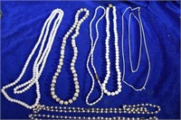 8 misc costume necklaces lot