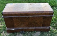 Waterfall Cedar Chest W pull out drawer