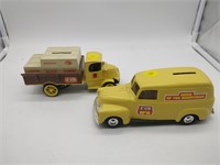 2 Home Hardware Coin Bank Truck and Car