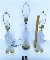 3 Crystal lamps