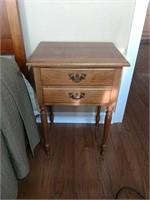 Cherry Two Drawer Side Table