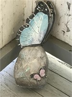 Welcome Rock With Butterfly