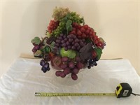 Princess House Footed Fruit Bowl - With Fruit