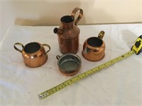 4 Small Copper Items (Tagus Copper)