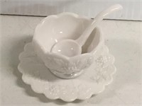 Westmoreland - cup, saucer and ladle - grape