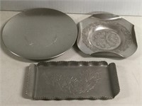 Aluminum plate and trays